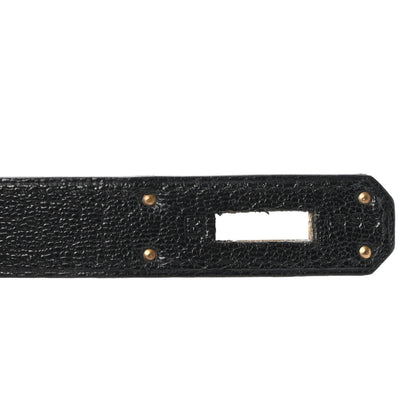 Hermes Chevre De Coromandel Kelly Sellier 28 Black 7 of 10