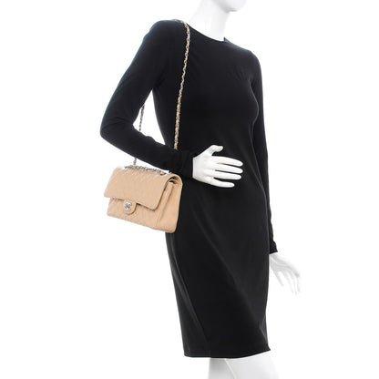 Chanel Caviar Quilted Medium Double Flap Beige Clair 2 of 9