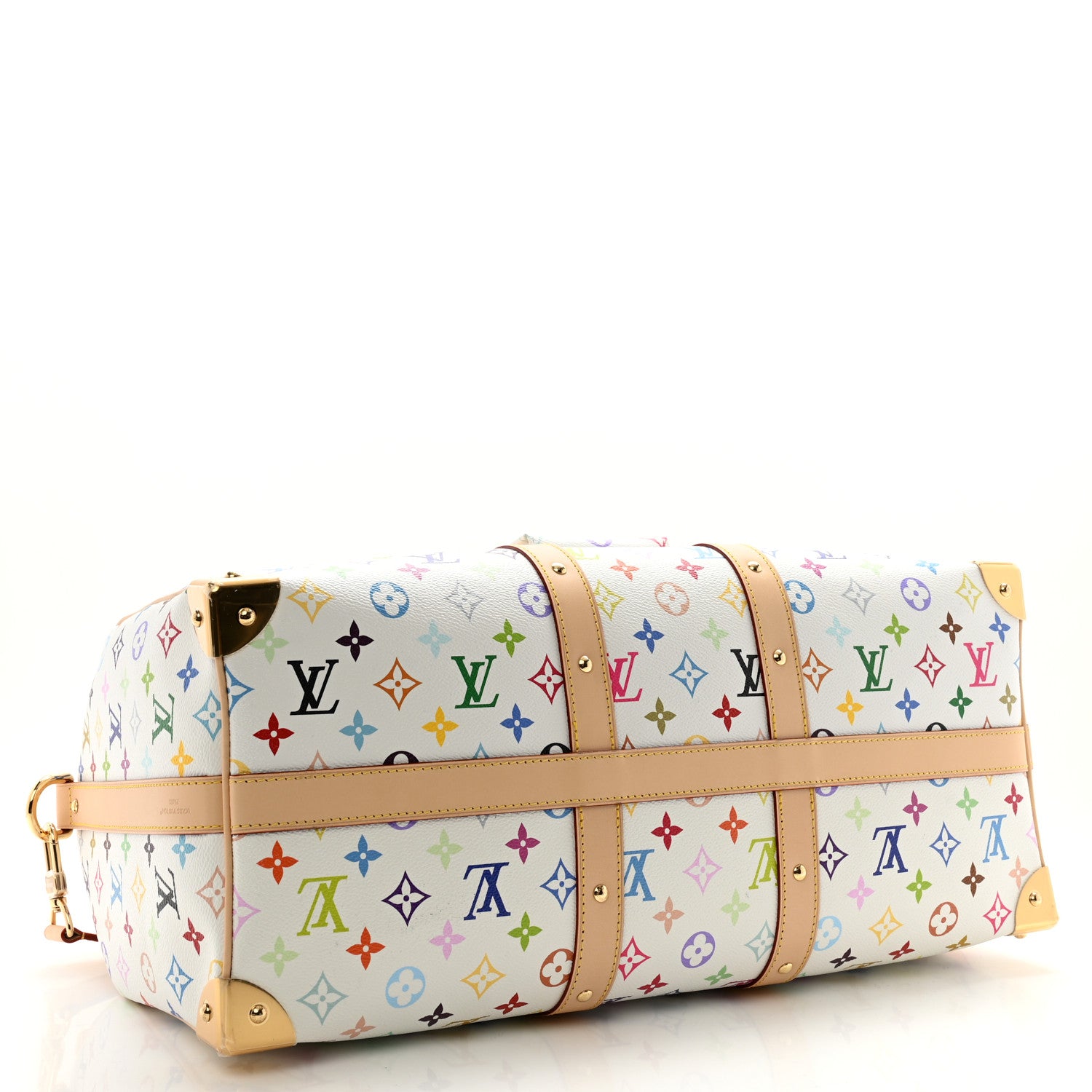 Louis Vuitton LV X TM Monogram Multicolor Keepall Bandouliere 45 White 3 of 8