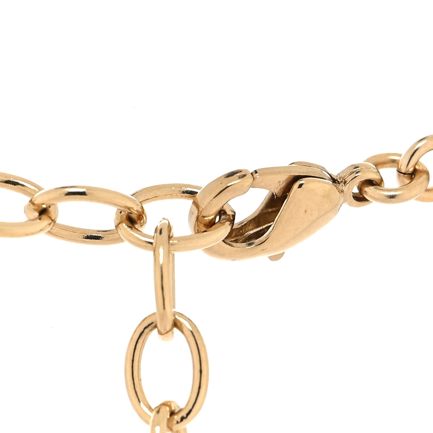 Metal Crystal CC Cross Pendant Necklace Gold