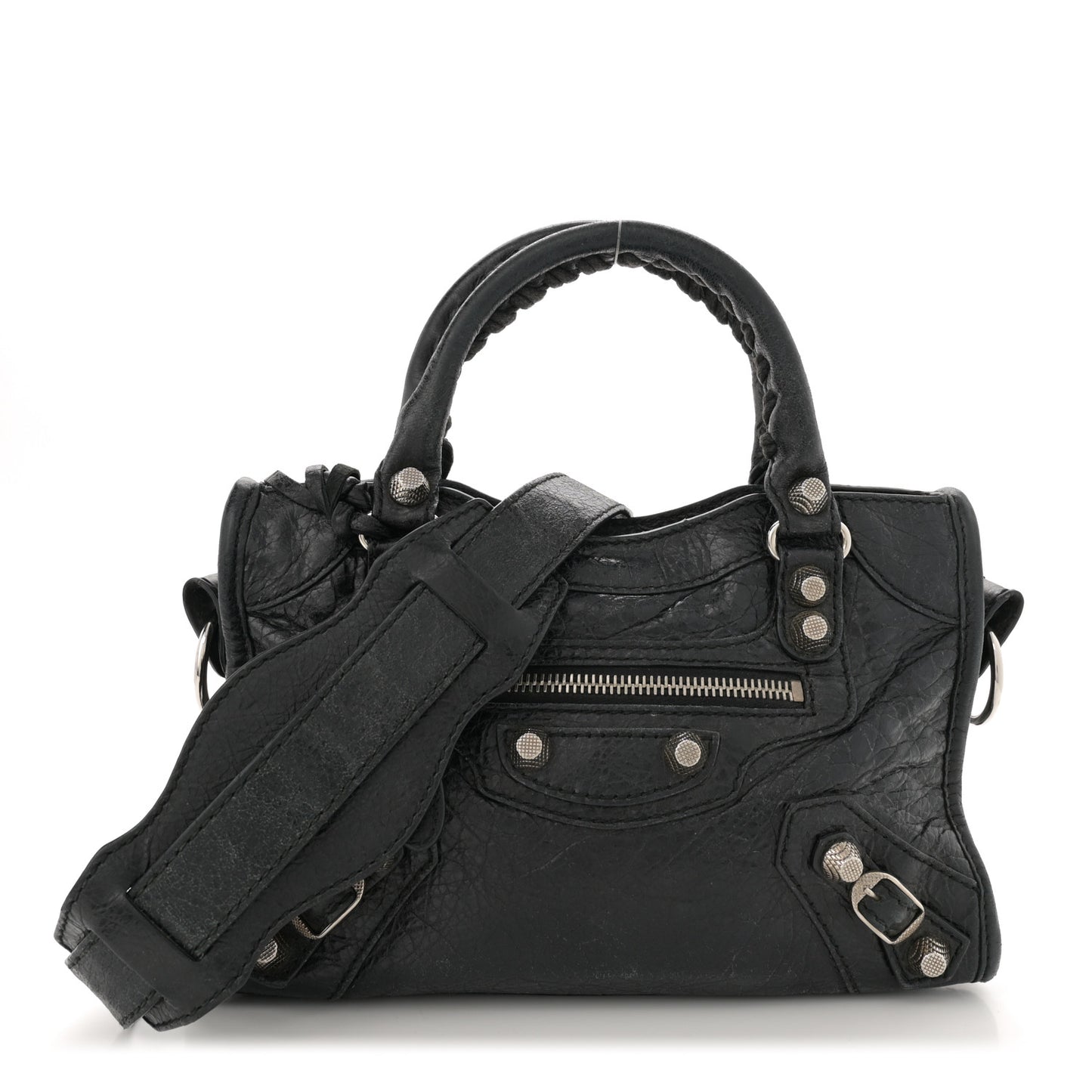 Agneau Giant 12 Silver Hardware Mini City Black