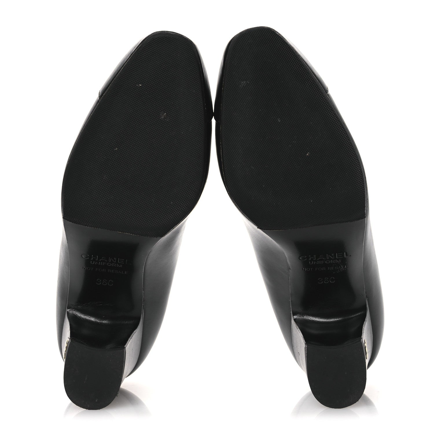 Chanel Lambskin Cap Toe Ballerina Flats 36 Black 7 of 12