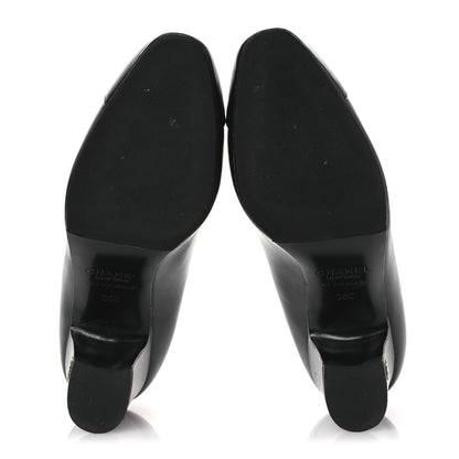 Chanel Lambskin Cap Toe Ballerina Flats 36 Black 7 of 12