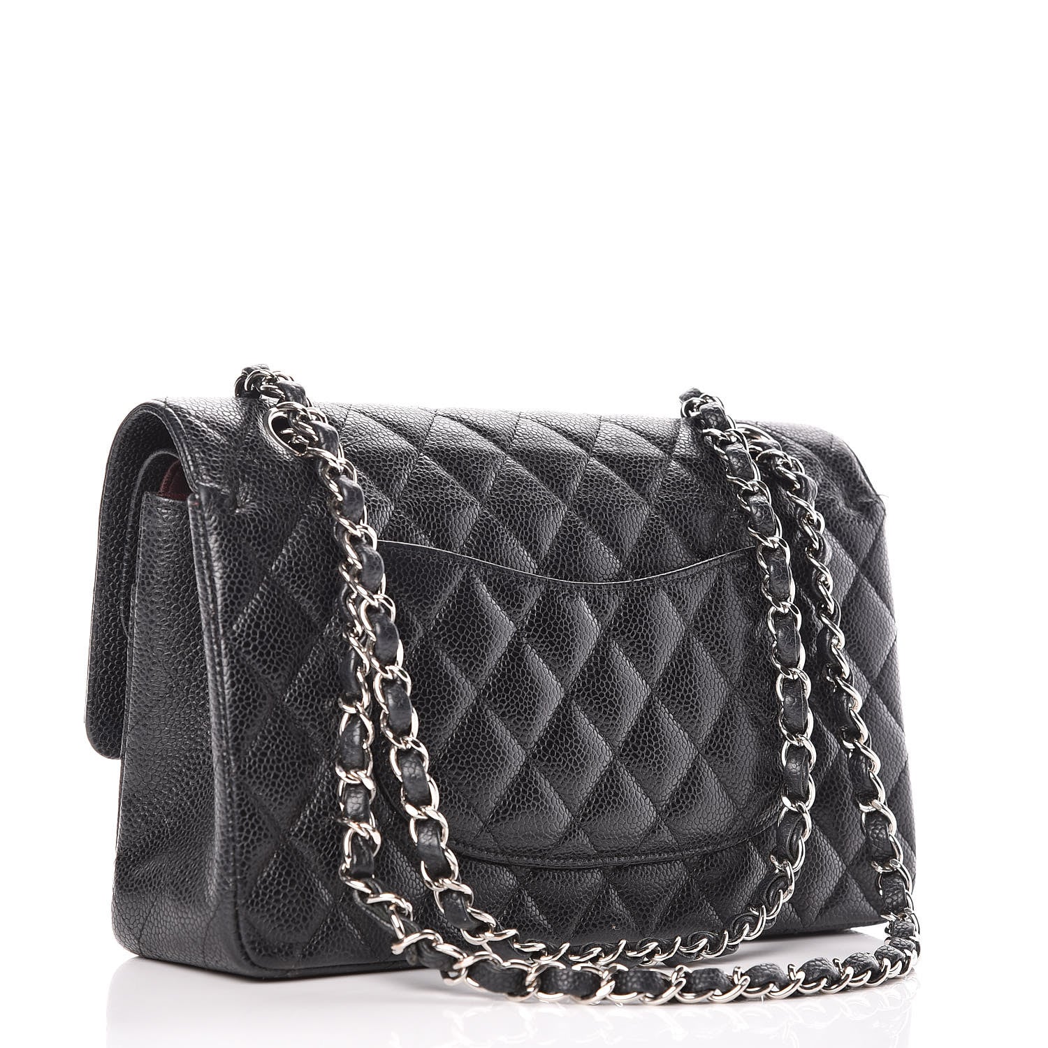 Chanel Caviar Quilted Medium Double Flap Black 3 of 21
