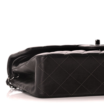 Chanel Lambskin Quilted Medium Double Flap So Black 9 of 13