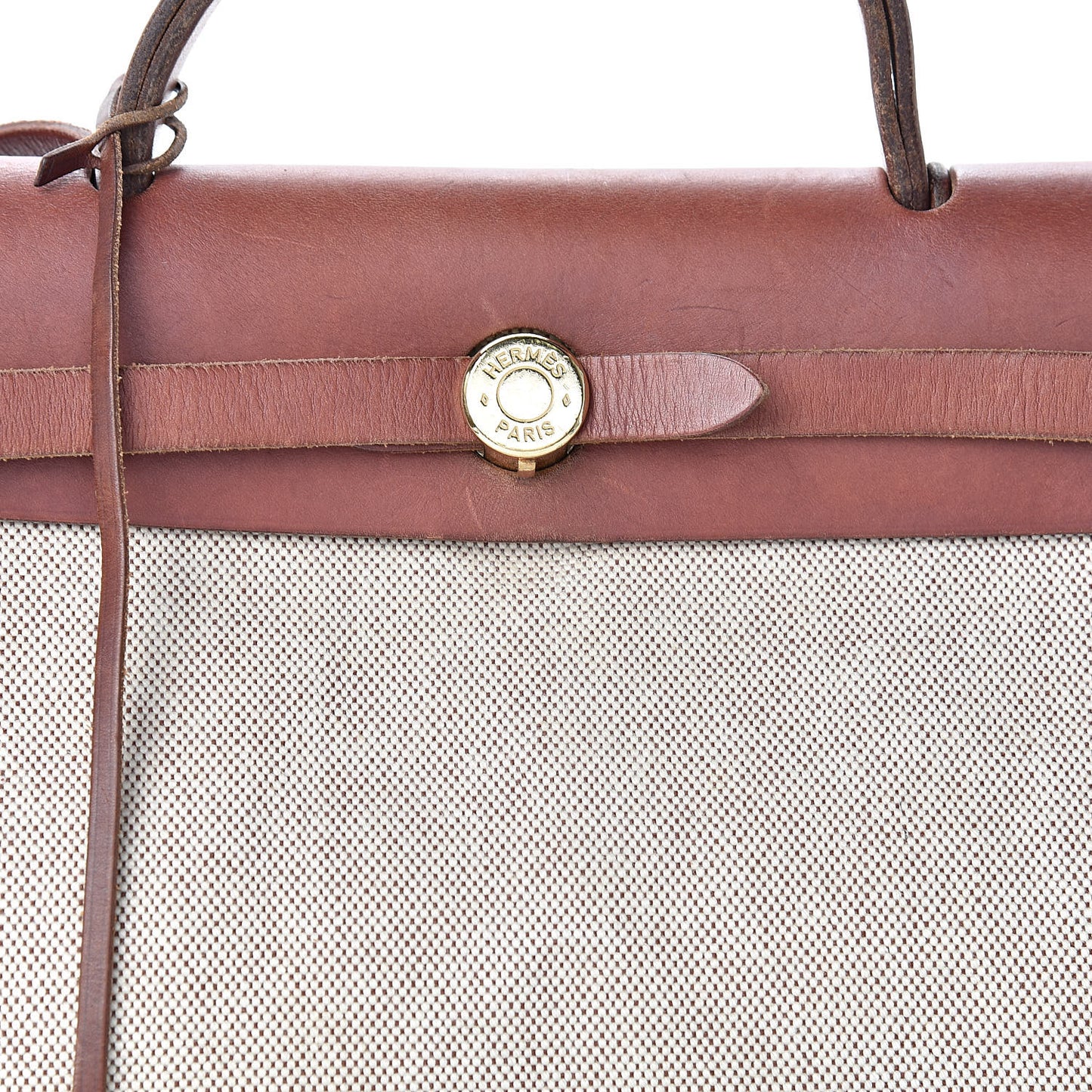 Toile Vache Calfskin Herbag 30 PM Natural