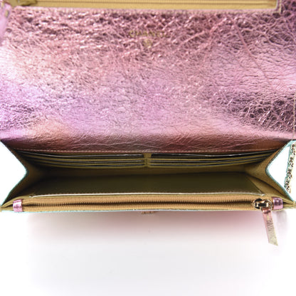 Chanel Metallic Goatskin Quilted 2.55 Reissue Wallet on Chain WOC Multicolor 5 of 12