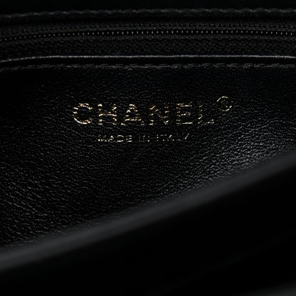 Chanel Lambskin Chevron Quilted Small Trendy CC Dual Handle Flap Bag Black 6 of 11