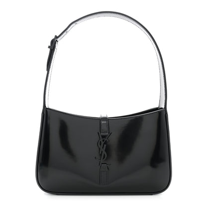 Saint Laurent Patent Le 5 A 7 Monochrome Hobo Black 1 of 11