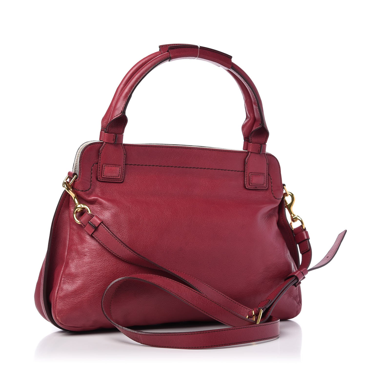 Chloe Calfskin Shoulder Bag Red 3 of 10
