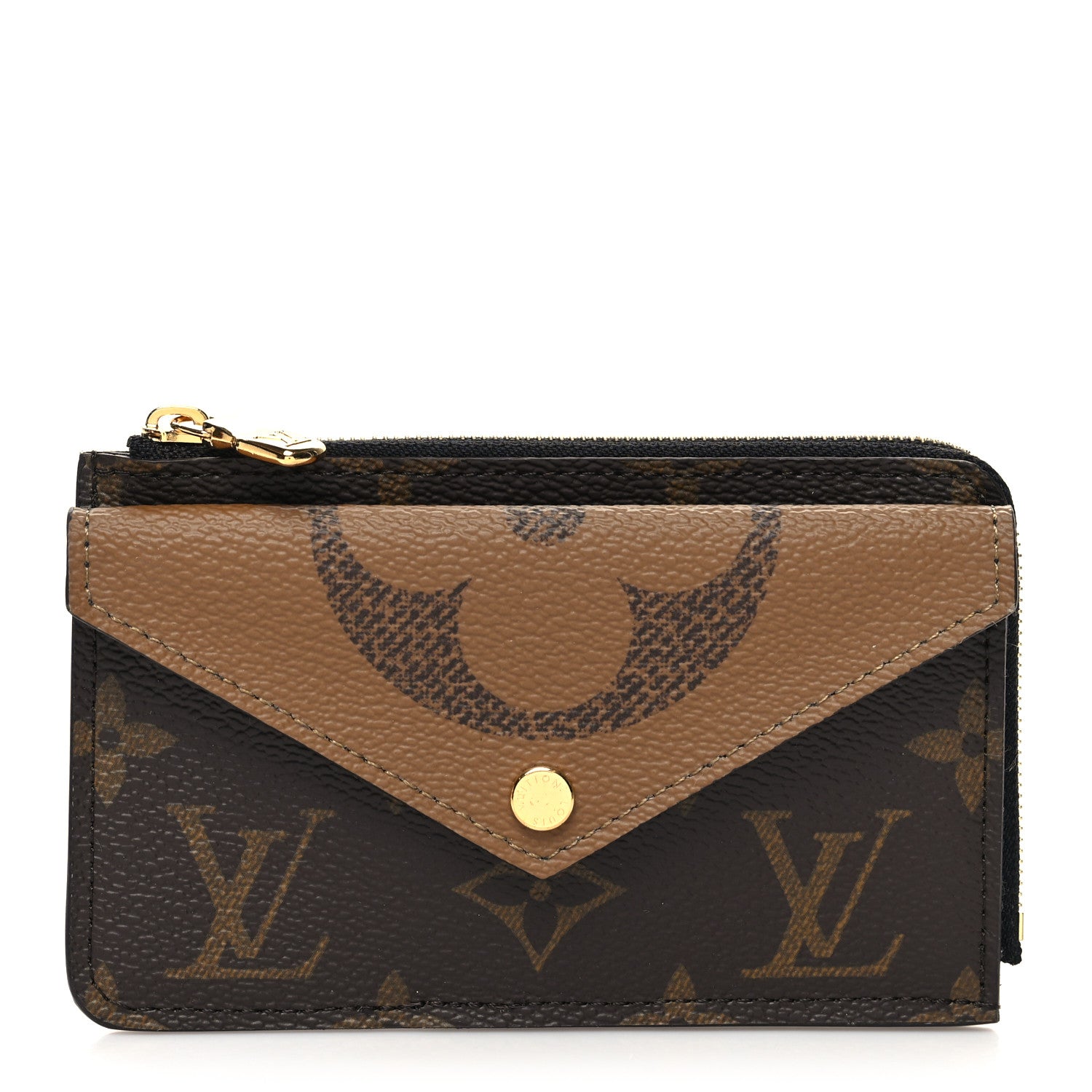 Louis Vuitton Reverse Monogram Recto Verso Card Holder Brown 1 of 8