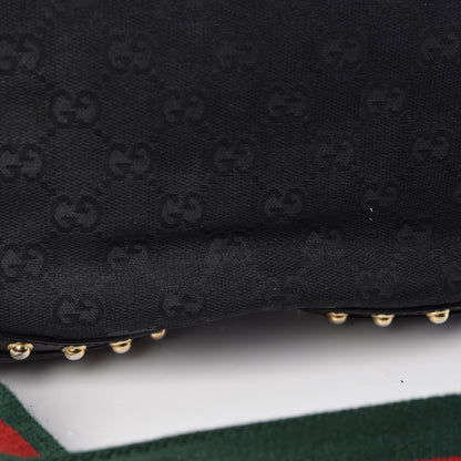 Gucci Monogram Pelham Studded Shoulder Bag Black 10 of 10