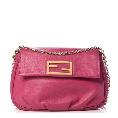Fendi Vitello Flamingo Fendista Pouchette Crossbody Lampone 1 of 19