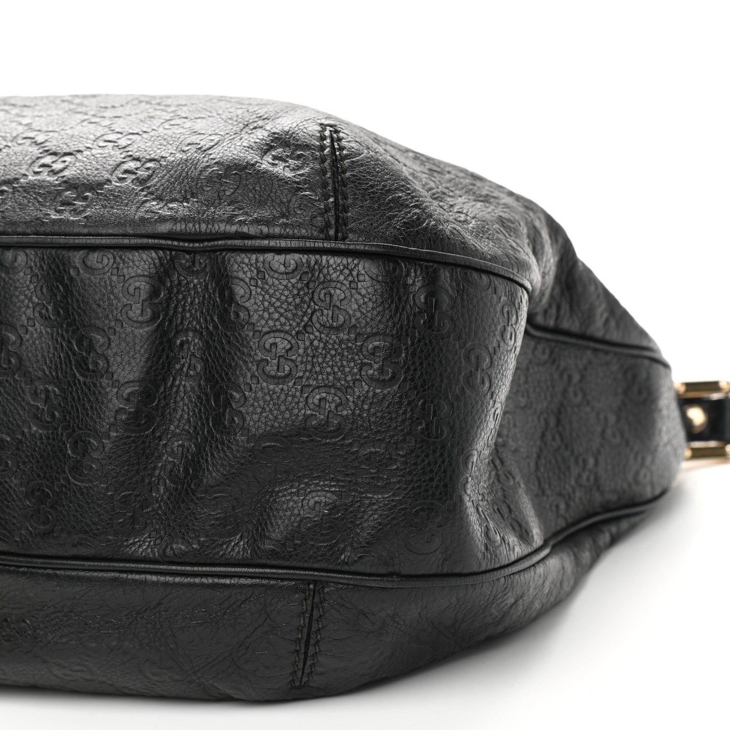 Gucci Guccissima Large New Ladies Web Hobo Black 9 of 12