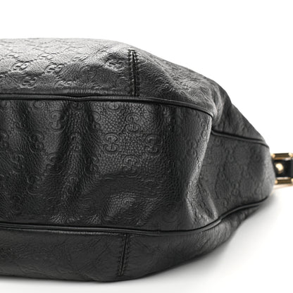Gucci Guccissima Large New Ladies Web Hobo Black 9 of 12