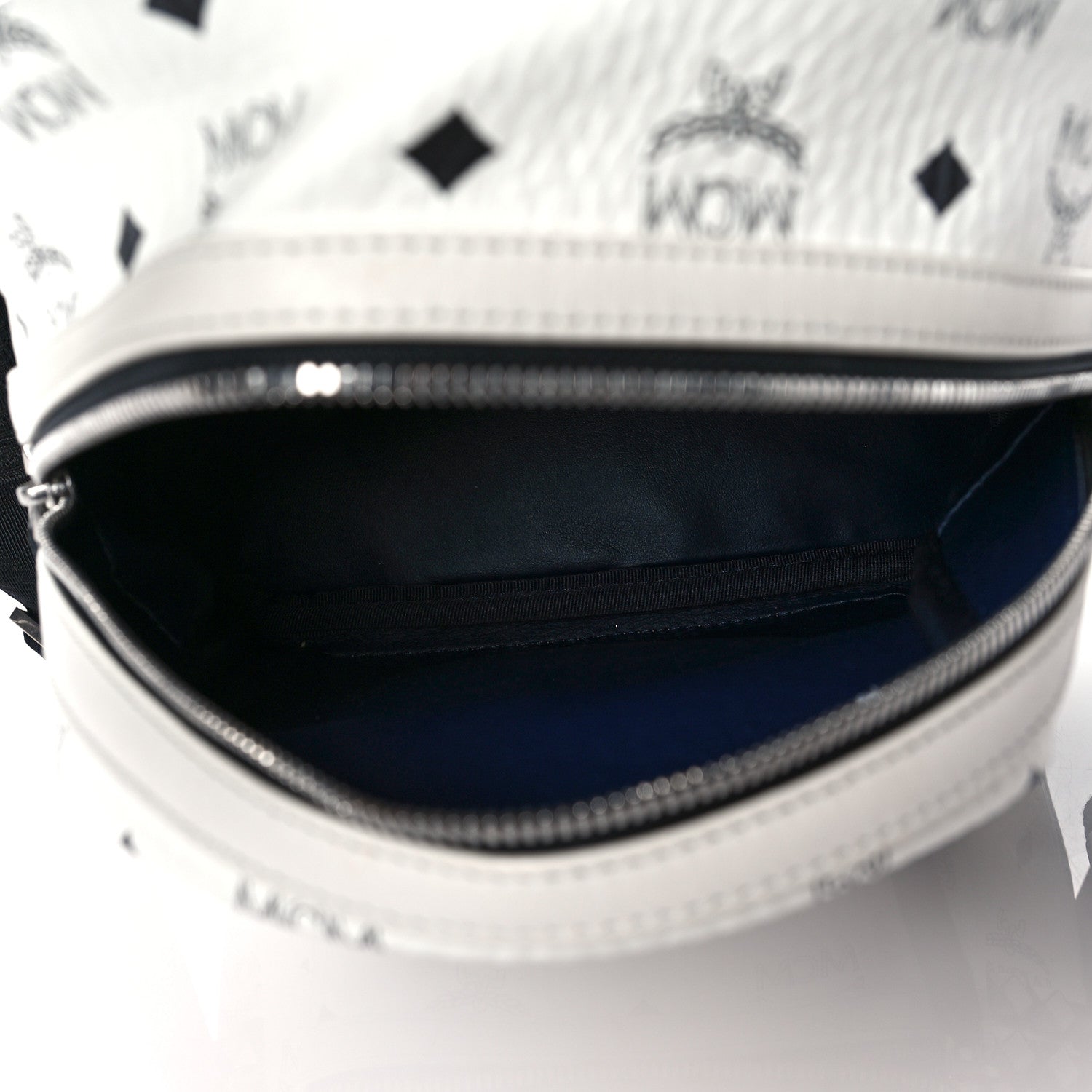 MCM Visetos Side Stud Mini Stark Backpack White 5 of 11