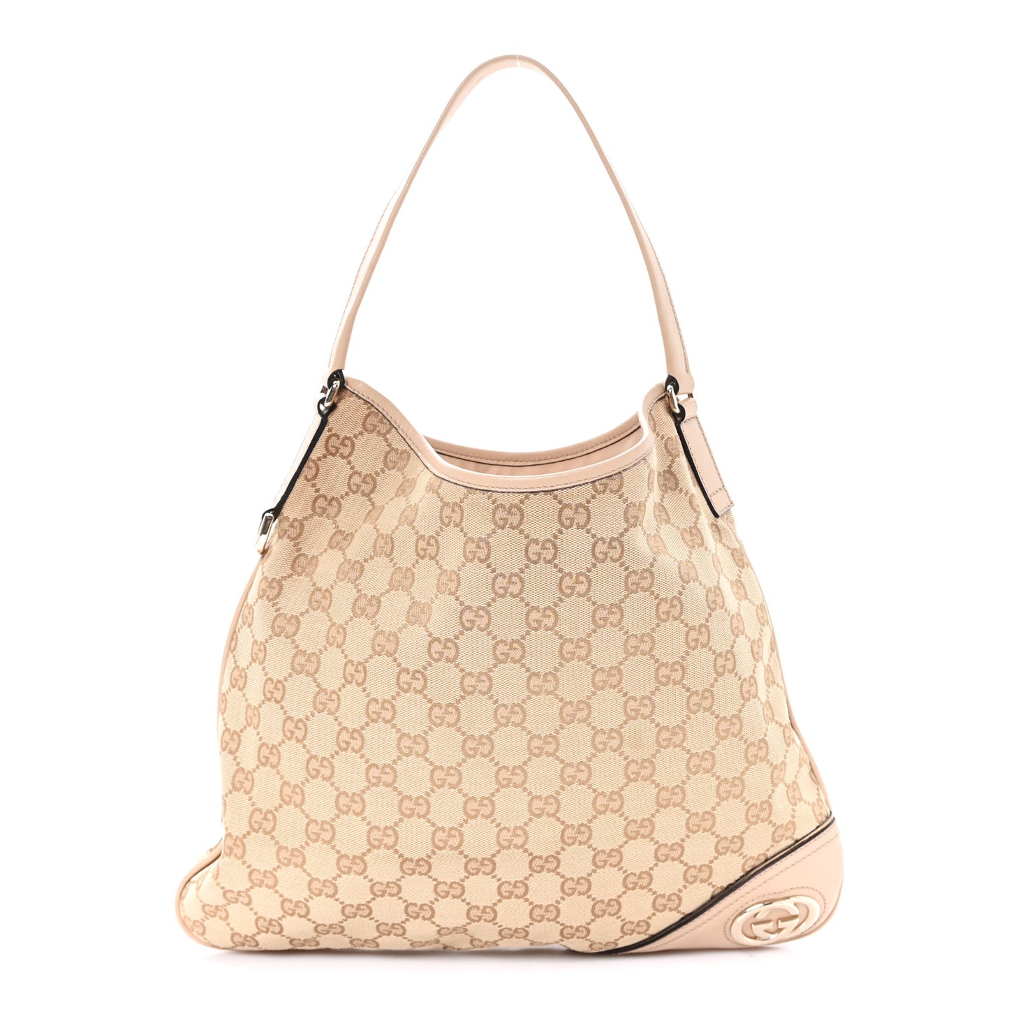 Monogram Medium New Britt Hobo Beige