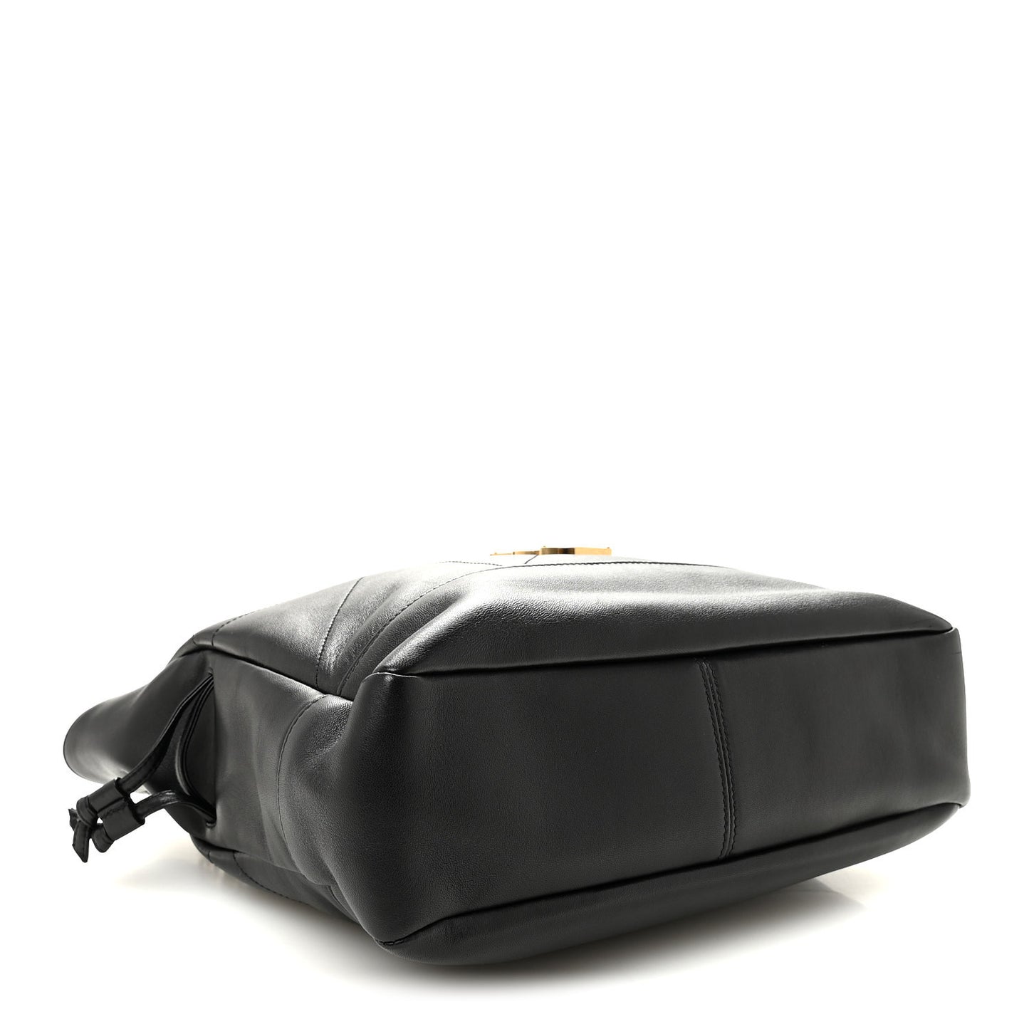 Lambskin Small Jamie Shopping Tote Black