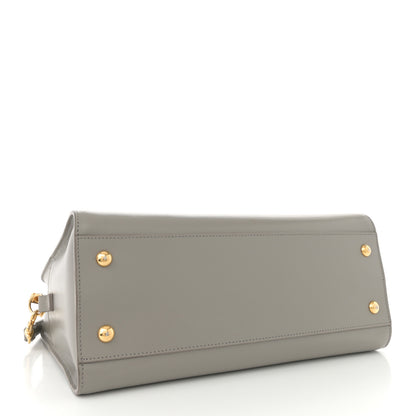 Saint Laurent Calfskin Small Monogram Cabas Fog 4 of 12