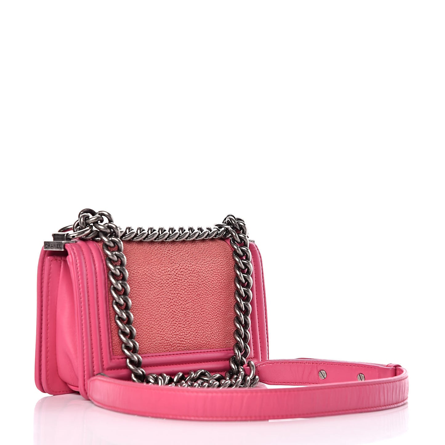 Galuchat Stingray Small Boy Flap Pink