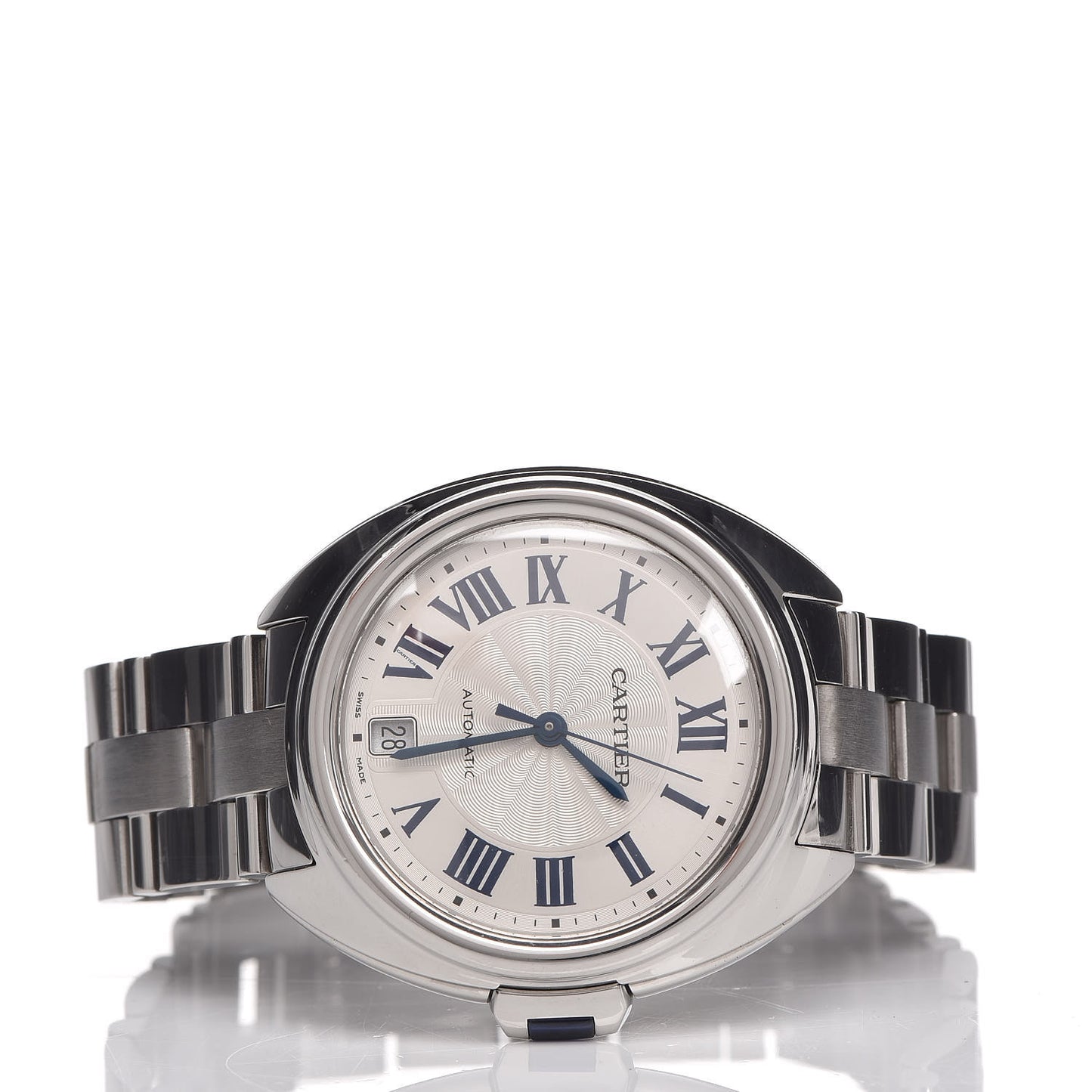 Stainless Steel 35mm Cle De Automatic Watch