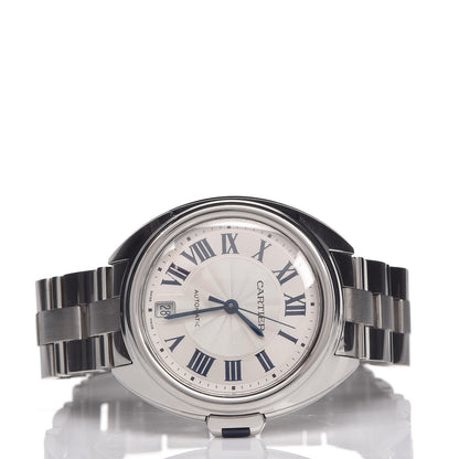 Cartier Stainless Steel 35mm Cle De Automatic Watch 3 of 7