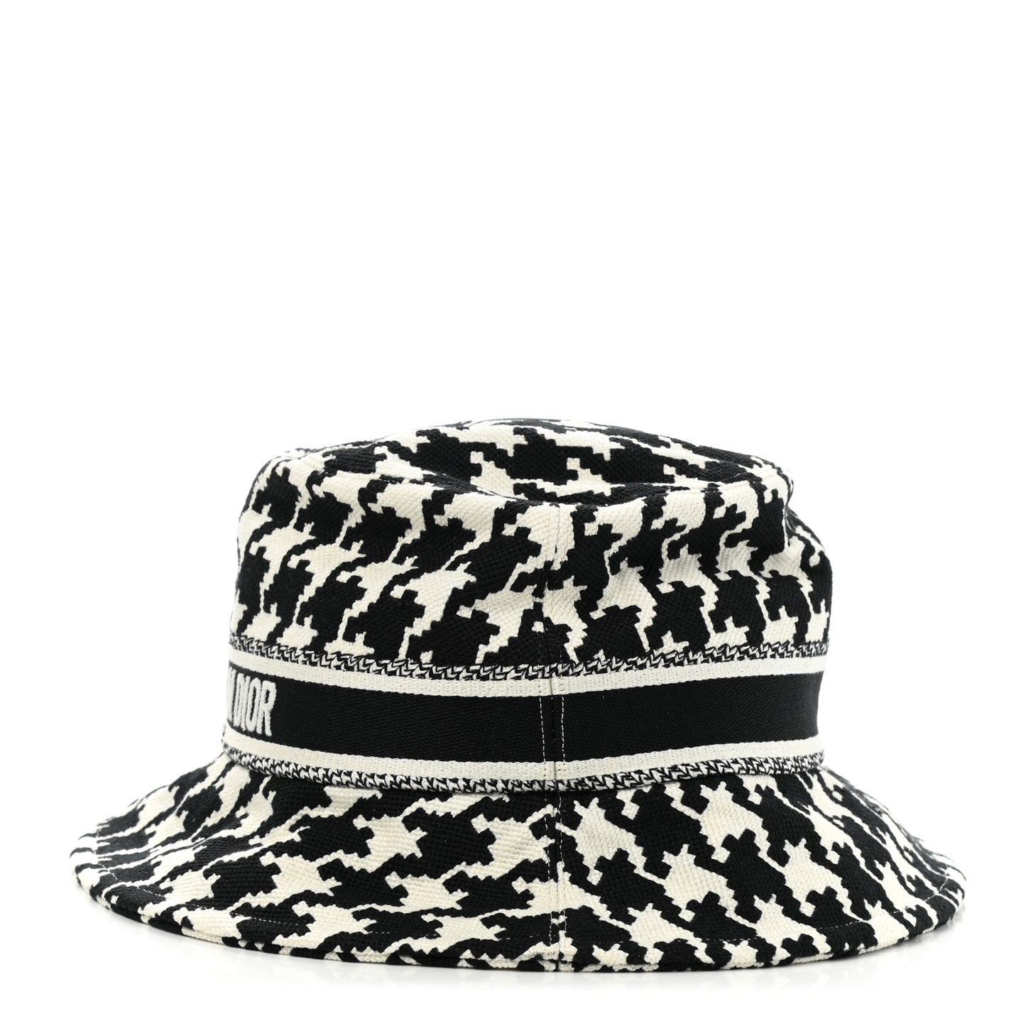 Pied De Poule Bucket Hat 58 Black White