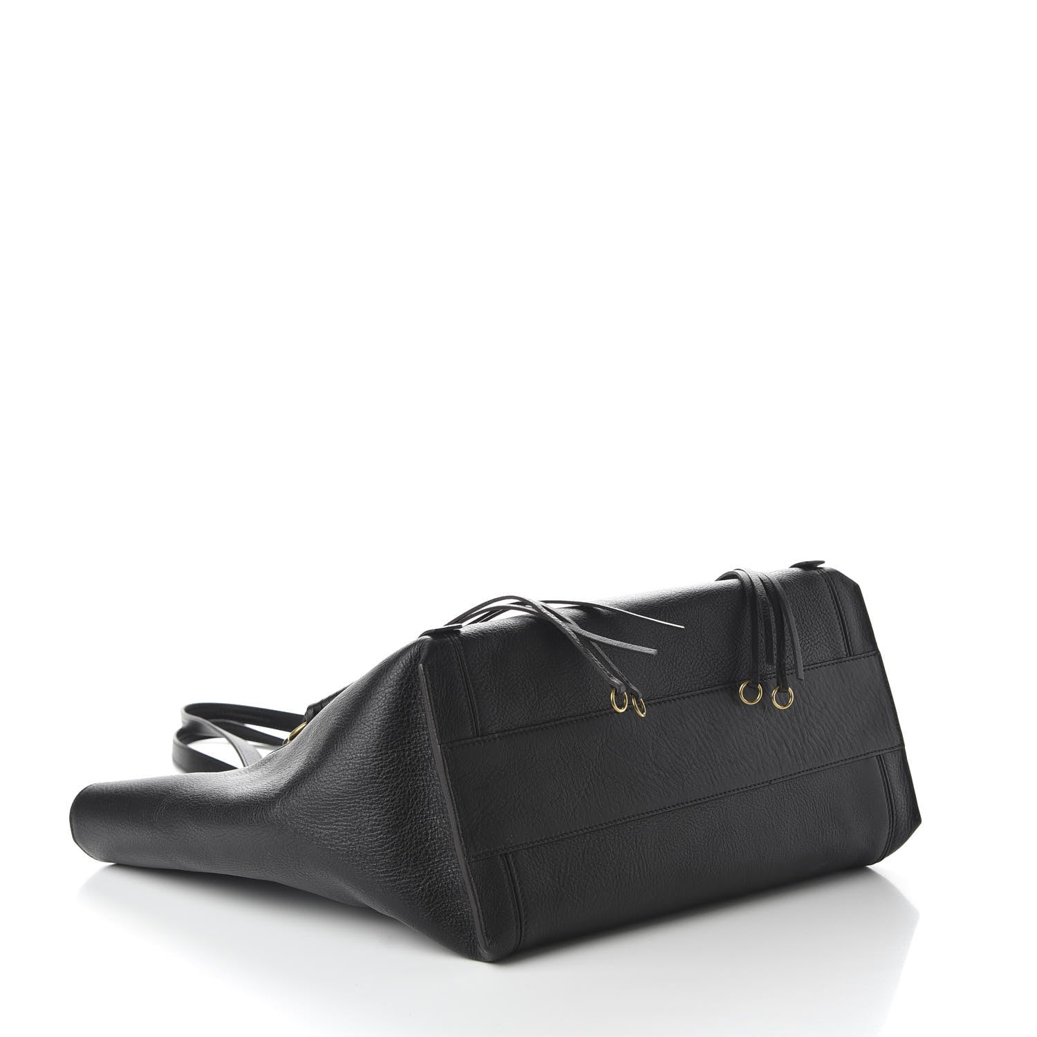 Chloe Smooth Calfskin Medium Milo Shopping Tote Black 4 of 9