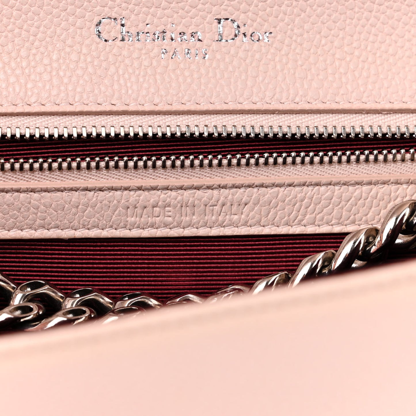Grained Calfskin Medium Diorama Flap Bag Rose Poudre