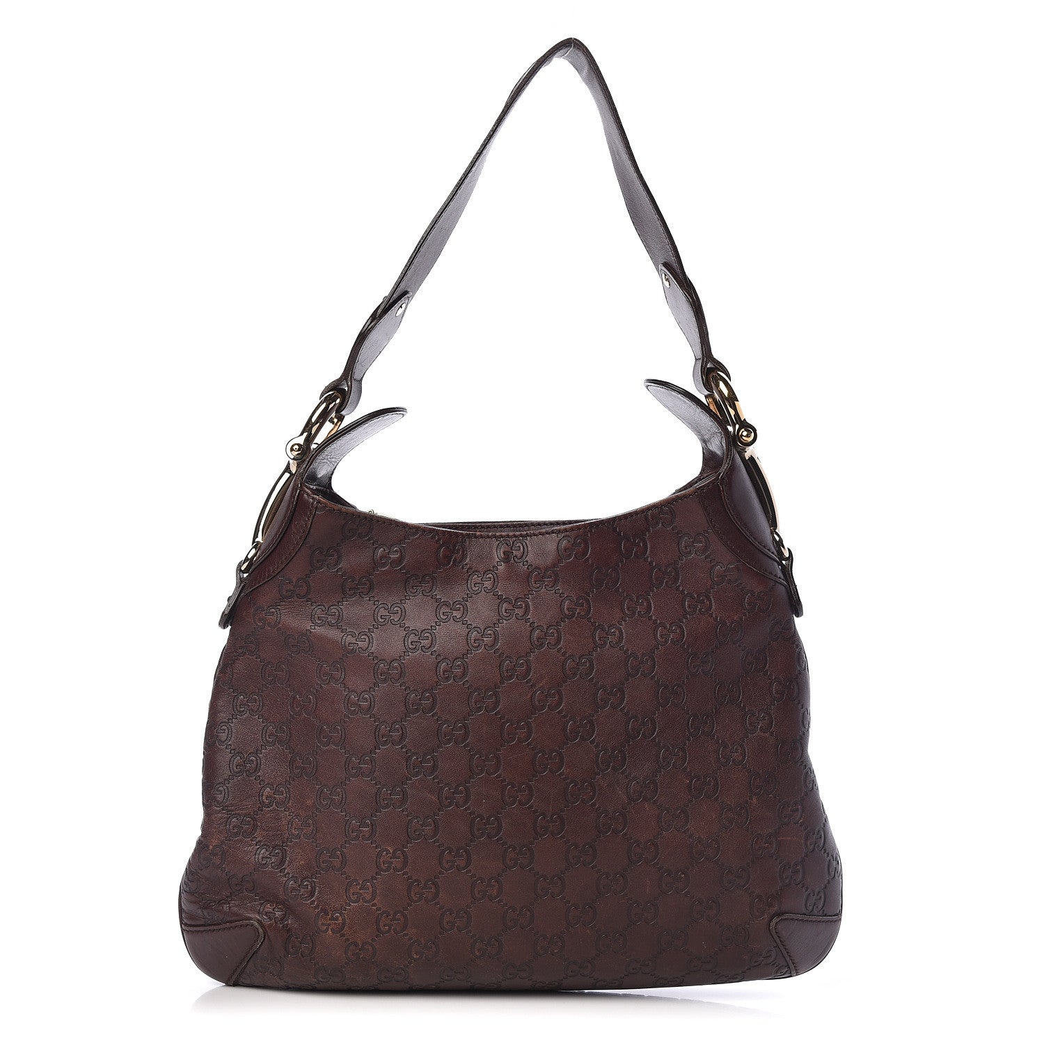 Gucci Guccissima Creole Hobo Chocolate 1 of 13