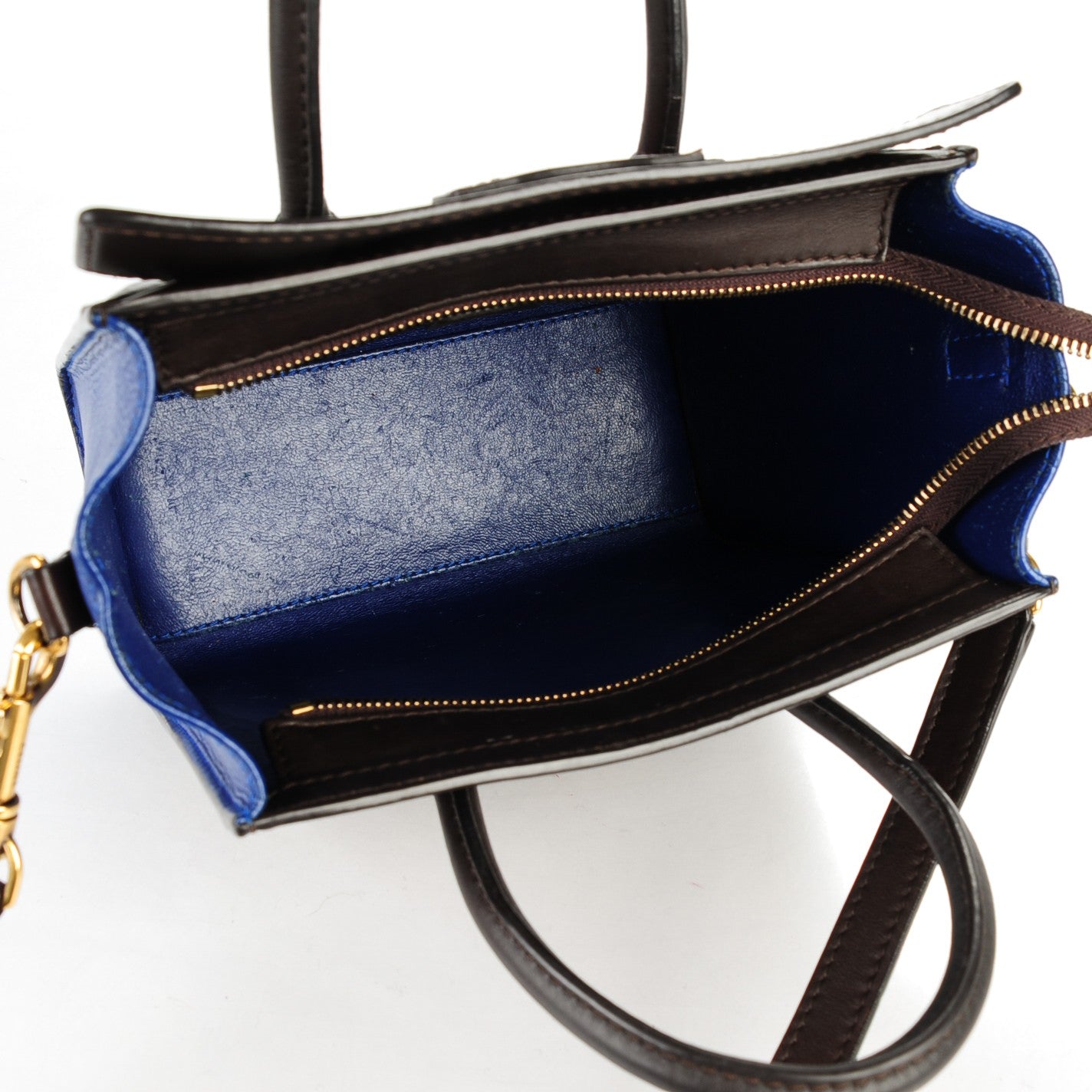 Smooth Calfskin Nano Tri-Color Luggage Acajou