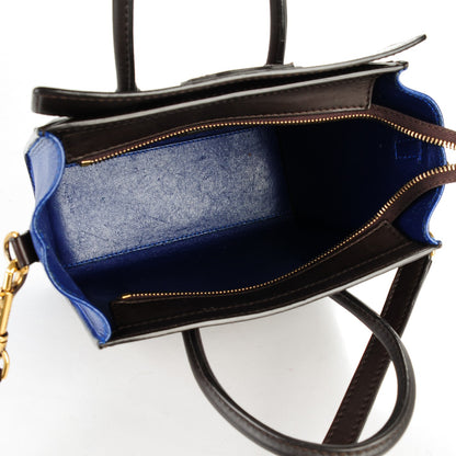 Celine Smooth Calfskin Nano Tri-Color Luggage Acajou 5 of 15
