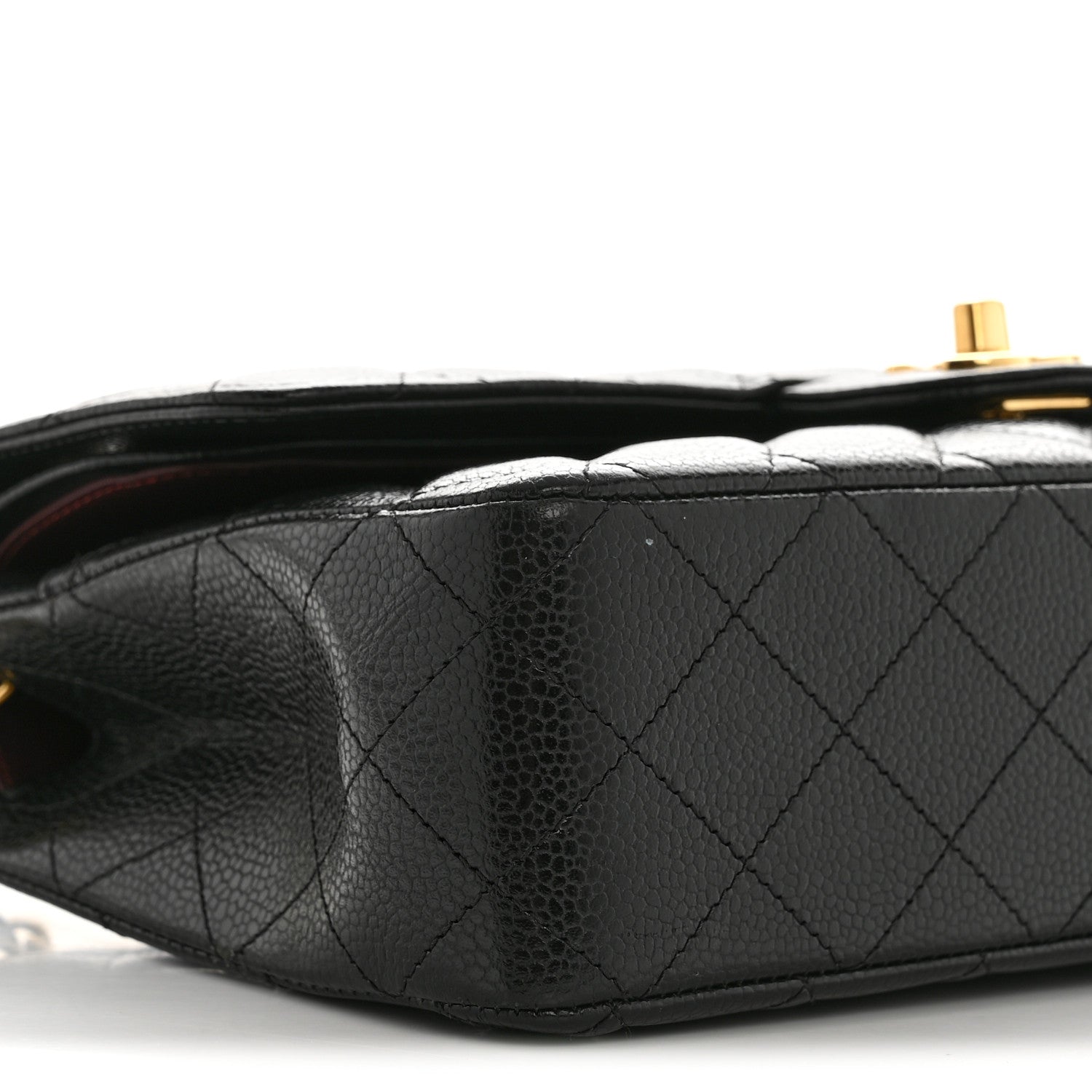 Chanel Caviar Quilted Medium Double Flap Black 10 of 12