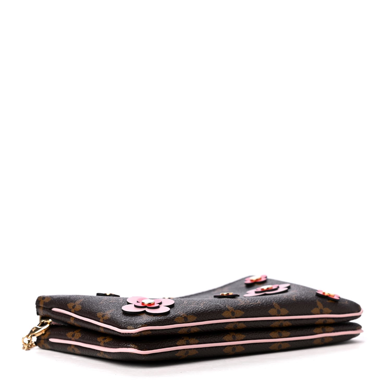 Louis Vuitton Monogram Blooming Flowers Double Zip Pochette 3 of 5