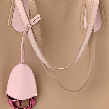Christian Dior Calfskin Small Addict Shopping Tote Beige Pink 8 of 8