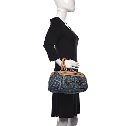 Louis Vuitton Monogram Denim Neo Speedy Blue 2 of 16