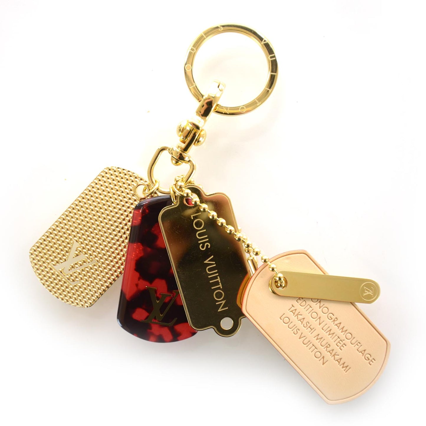 Monogramouflage Bag Charm Red