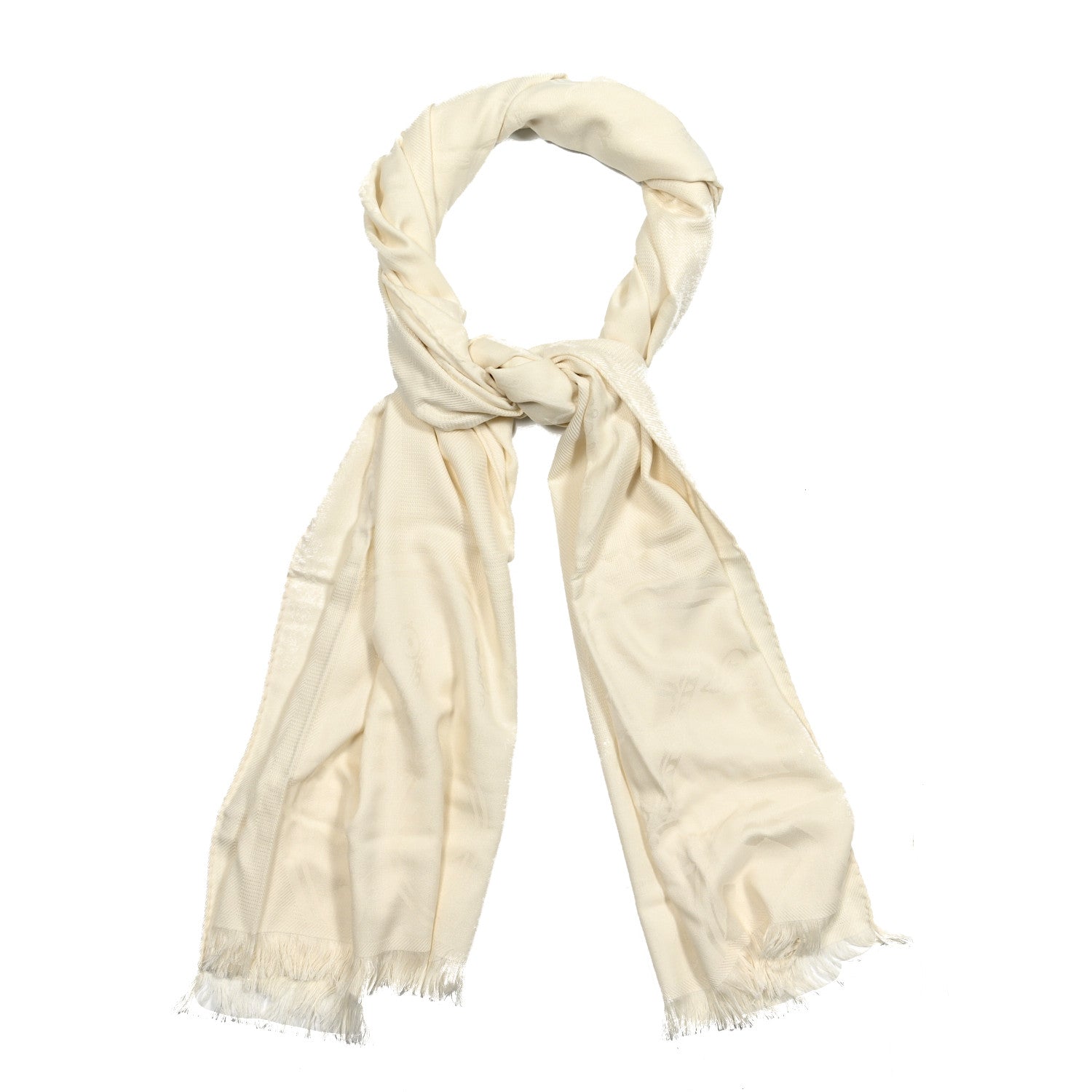 Hermes Cashmere Silk New Libris Confettis D'Ex Stole Ivory 1 of 3