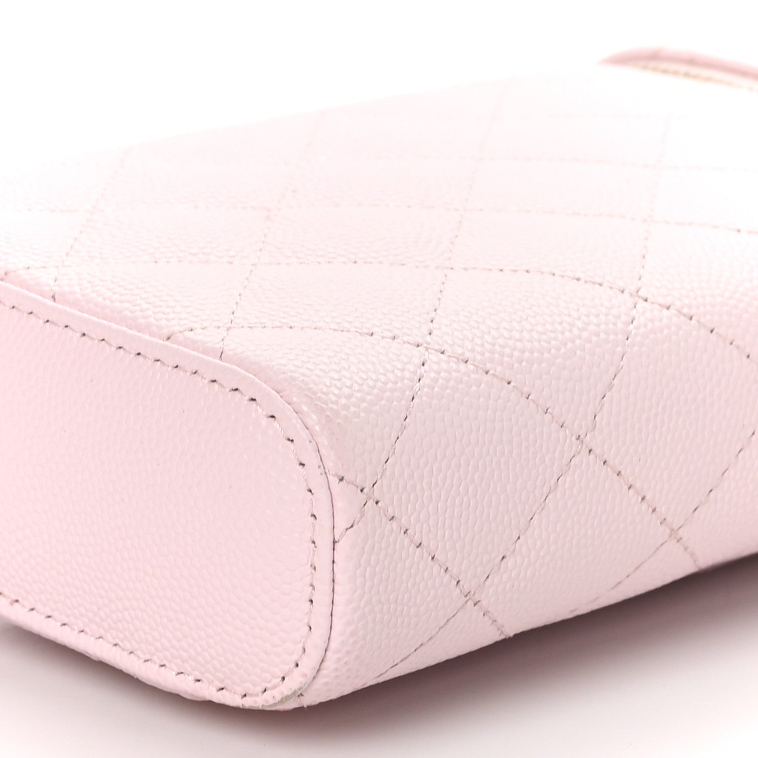 Chanel Caviar Quilted Phone Holder With Chain Light Pink 10 of 11