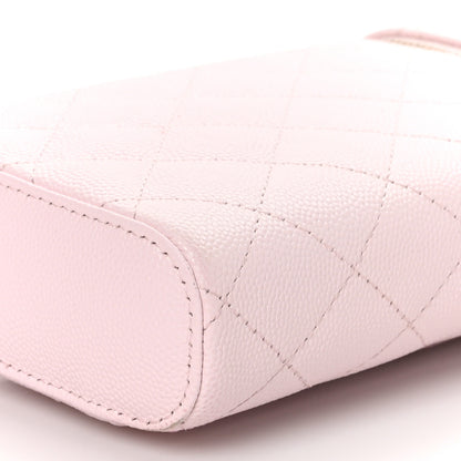 Chanel Caviar Quilted Phone Holder With Chain Light Pink 10 of 11