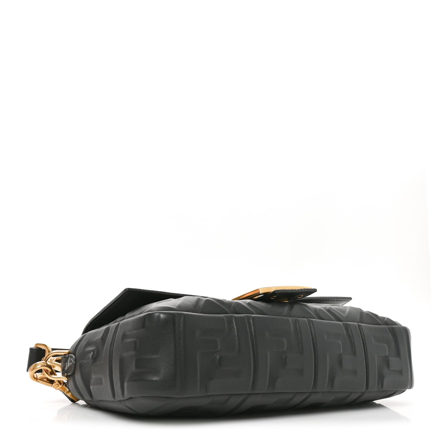 Nappa FF 1974 Embossed Baguette Black