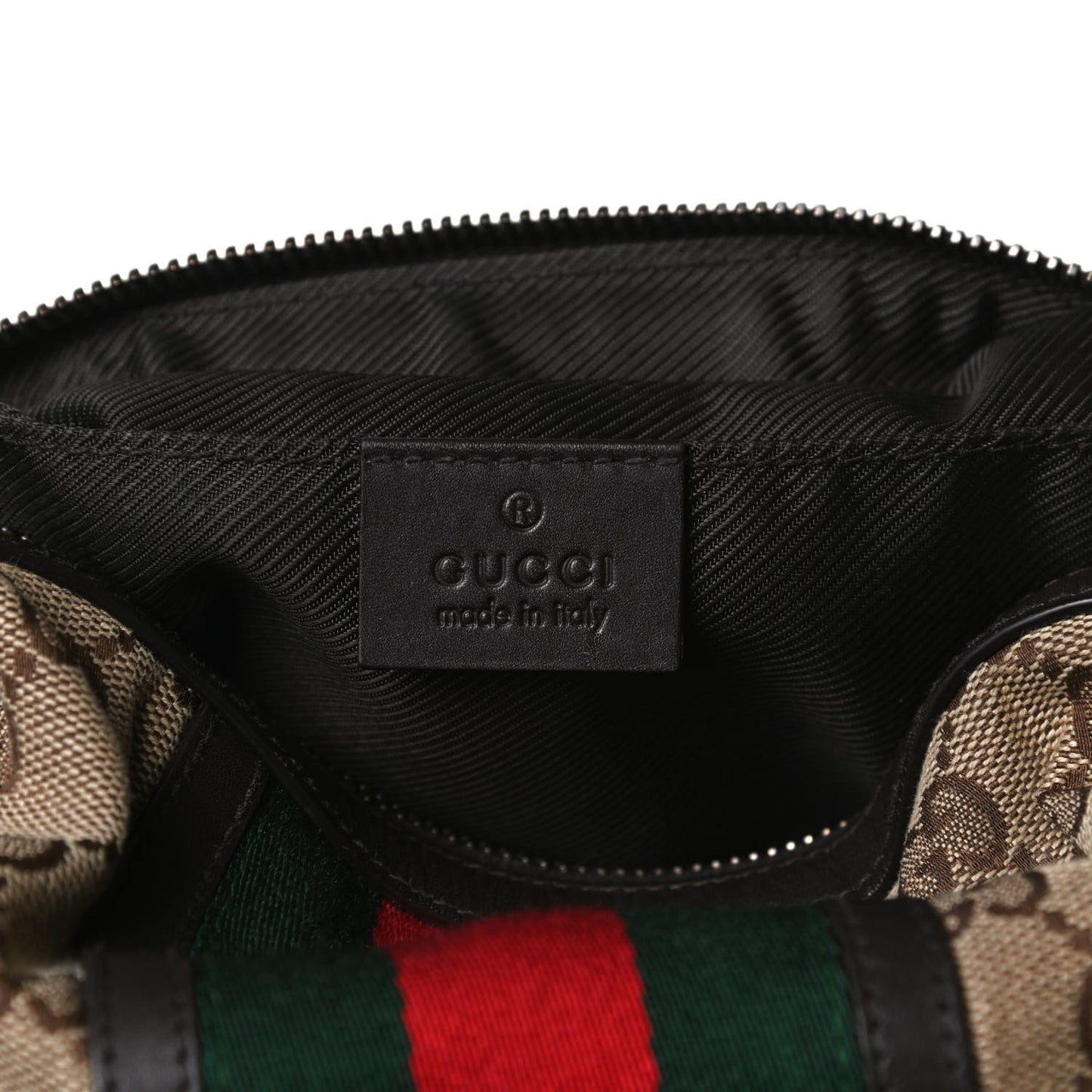 Monogram Web Small Cosmetic Case Dark Brown