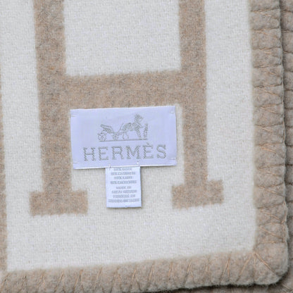 Hermes Wool Cashmere Avalon III Blanket Coco Camomille 4 of 4
