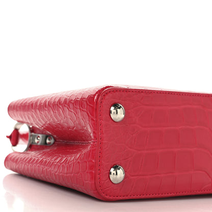 Louis Vuitton Alligator Capucines BB Fuchsia 8 of 9