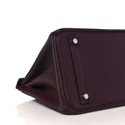 Hermes Togo Horseshoe Birkin 30 Bordeaux Bois de Rose 8 of 11