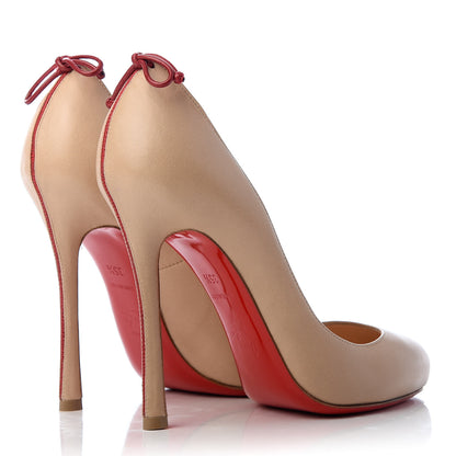 Christian Louboutin Nappa Very Gemma 100 Pumps 35.5 Nude 4 of 12