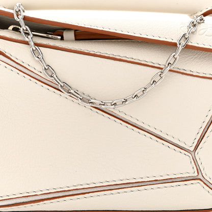 Loewe Calfskin Nano Puzzle Bag White 8 of 11