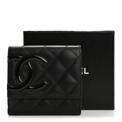 Chanel Calfskin Quilted Cambon Flap Wallet Black 11 of 11