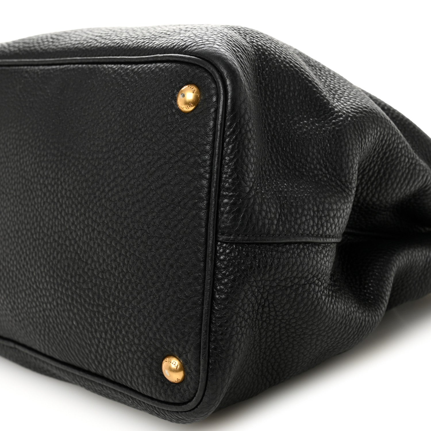 Prada Vitello Daino Tote Black 11 of 12