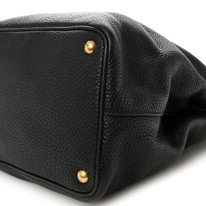 Prada Vitello Daino Tote Black 11 of 12